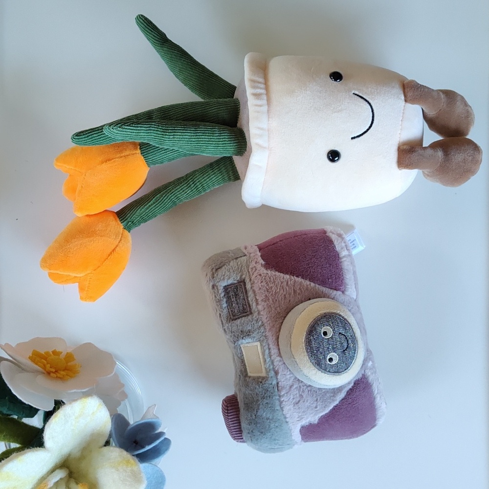 Jellycat Camera & Tulip